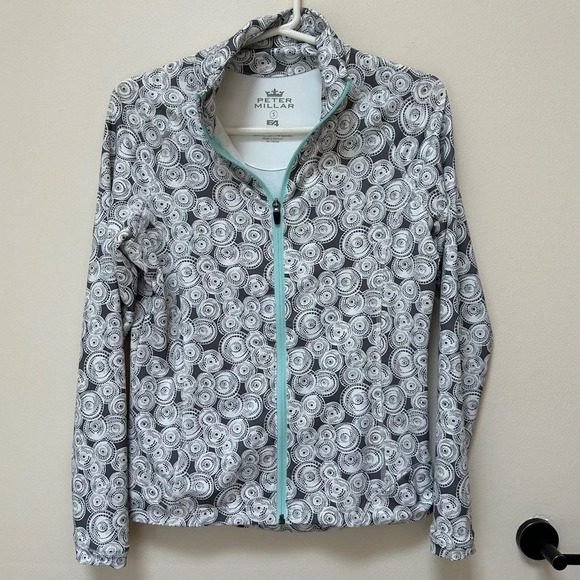 Peter Millar Jacket Womens Small E4 Full Zip Long Sleeve Run Travel UPF Cruise + - Picture 2 of 12